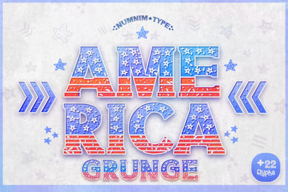 America Grunge Font for Bold and Festive Craft Creations