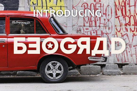Beograd: A Bold Display Font for Creative Branding