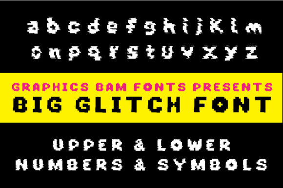 Big Glitch: A Pixelated Font That Elevates Handmade Designs