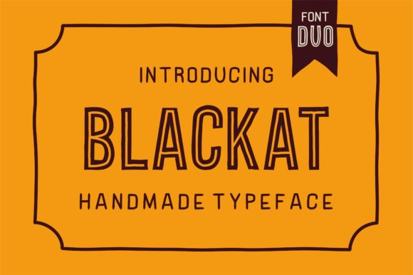 Blackat: A Modern Display Font for Editorial Design