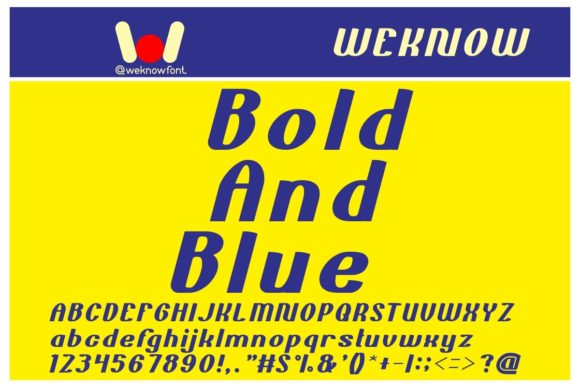 Bold and Blue Font for Professional Branding