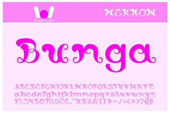 Bunga: A Whimsical Display Font for Creative Branding