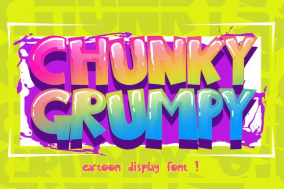 Chunky Grumpy: A Bold Display Font for Handmade Creations