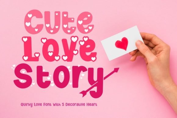 Cute Love Story Font for Joyful Campaign Designs