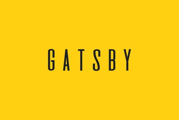 Gatsby: A Minimal Display Font for Modern Editorial Design