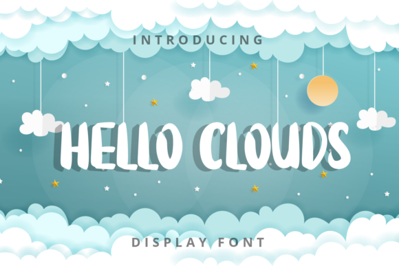 Hello Clouds Font for Business Branding and Design