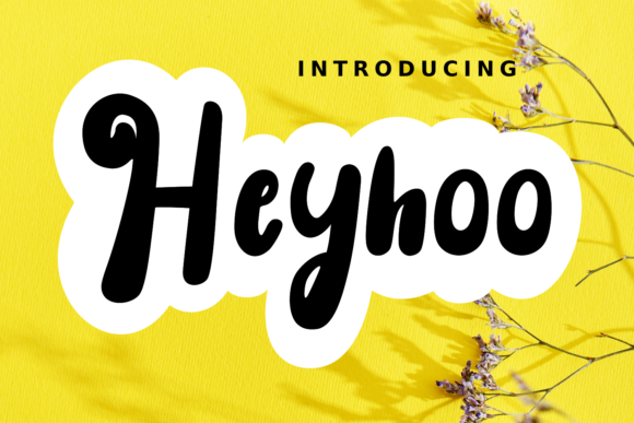 Heyhoo Font: Playful Display Style for Creative Projects
