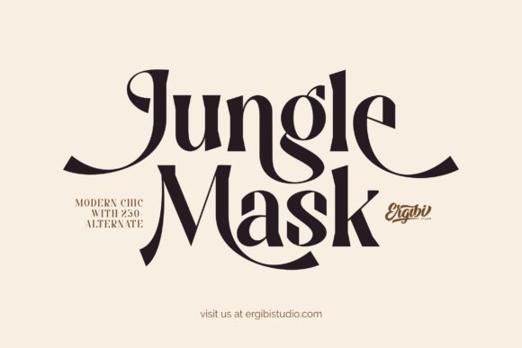 Jungle Mask: A Modern Display Font for Editorial Elegance