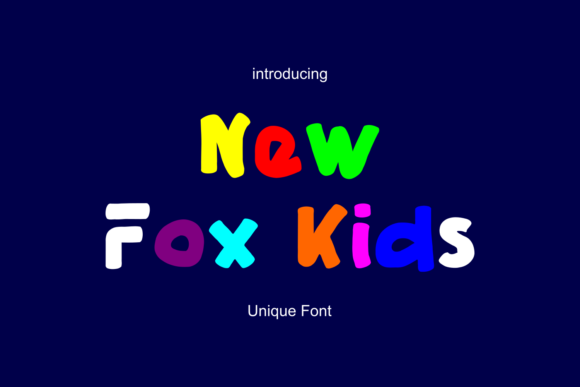 New Fox Kids Font for Bold and Whimsical Design