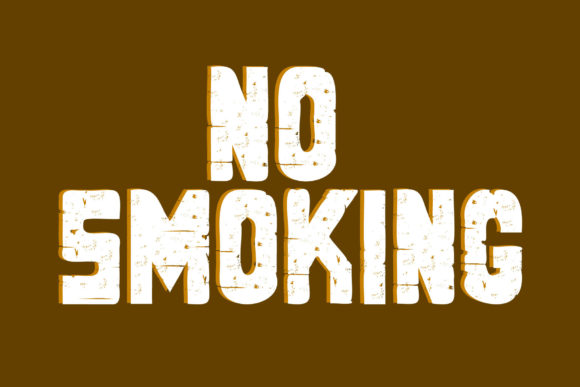 No Smoking Font for Bold Handmade Designs
