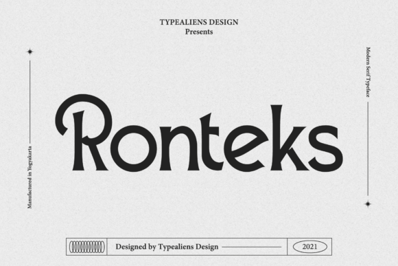 Ronteks Vintage Display Font for Memorable Branding