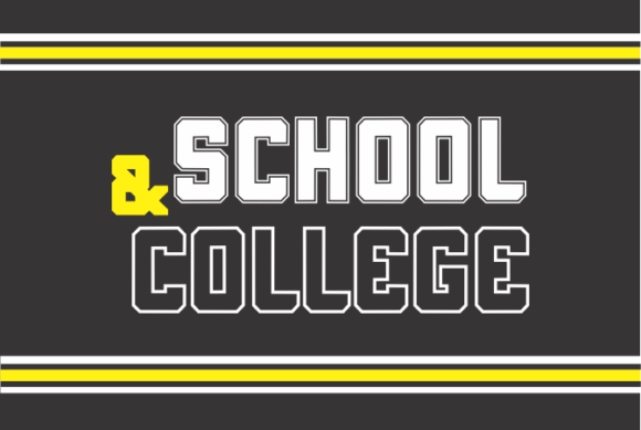 School and College Font for Bold Editorial Design