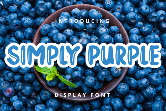 Simply Purple: A Trendy Display Font for Creative Makers