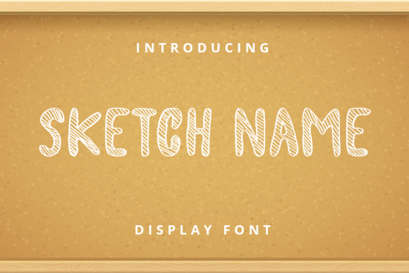 Sketch Name Font for Authentic Campaign Design