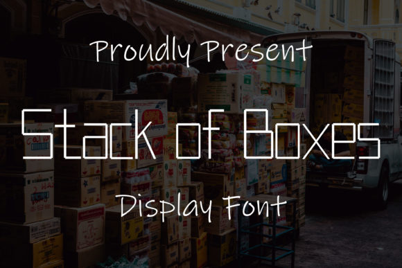 Stack of Boxes: A Display Font for Modern Editorial Design