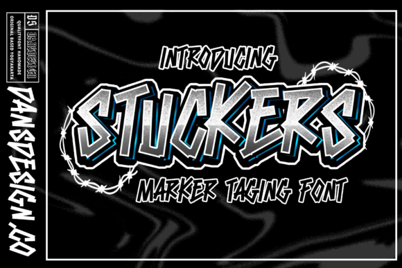 Stuckers: A Bold Display Font for Creative Projects