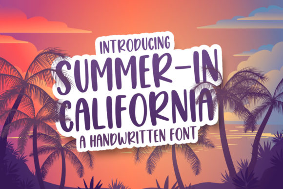 Summer in California: A Laid-Back Display Font for Creative Projects