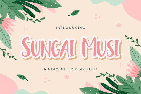 Sungai Musi: A Playful Display Font for Creative Campaigns