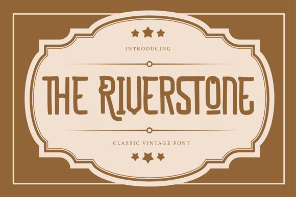 The Riverstone Font for Vintage-Inspired Handmade Creations