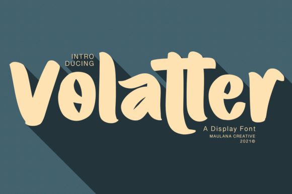 Volatter: A Cool Display Font for Polished Branding