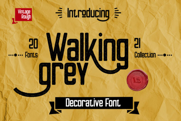 Walking Grey: A Trendy Display Font for Modern Branding