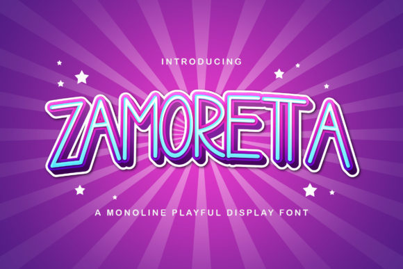 Zamoretta Display Font for Creative Publishing